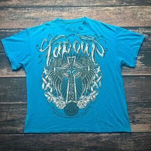 Vintage y2k TAPOUT MMA UFC MARTIAL ARTS T-SHIRT Size XXL